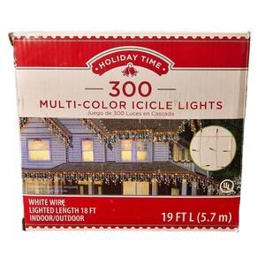 Holiday Time Christmas Lights‎ Multi-Colored Mini Lights - 300ct